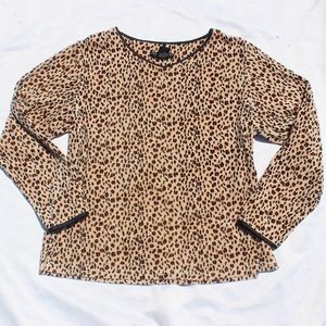 Cheetah Print Sleepwear Top